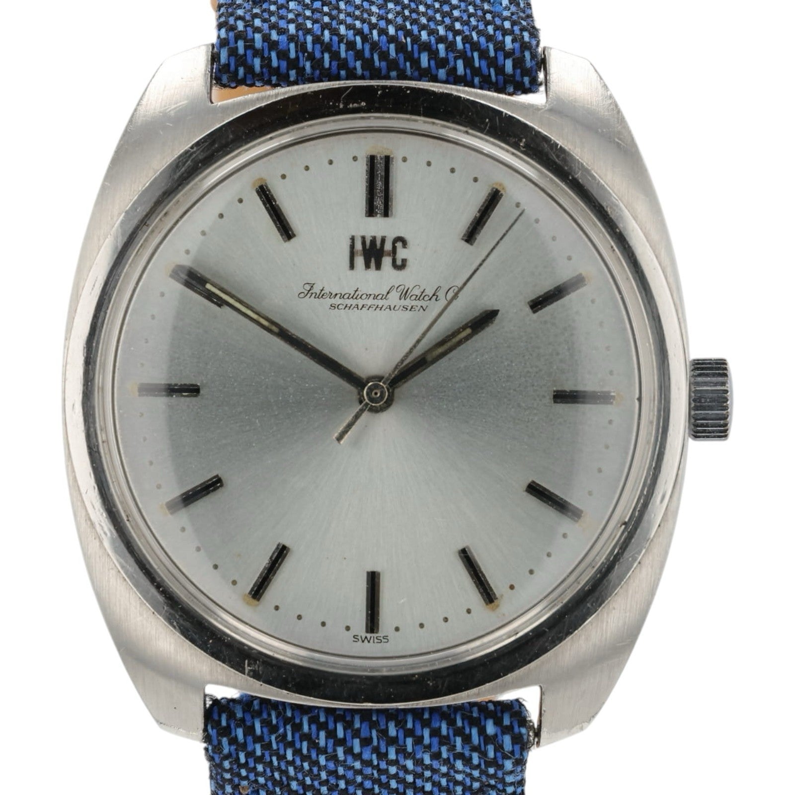 IWC 1819 Silver Dial Stainless Steel 36mm Manual Wind Movement Men’s Watch R1819