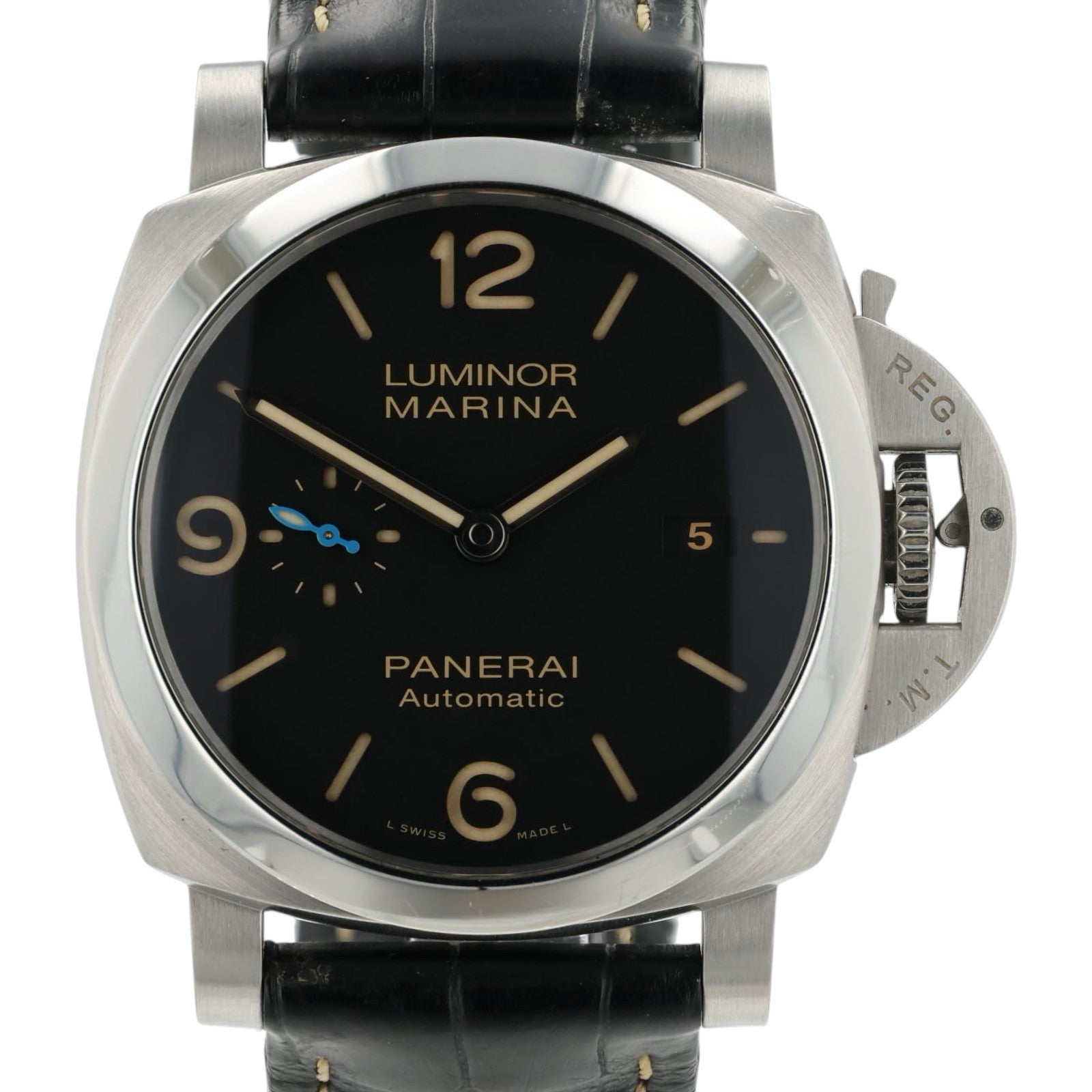 Panerai Luminor Marina Black Dial Stainless Steel 44mm Automatic Mens PAM01312