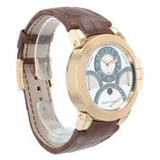 Harry Winston Ocean Tri-Retrograde 18k Rose Gold Silver Dial 44mm OCEACT44RR001