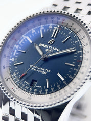 Breitling Navitimer Stainless Steel Blue Dial 38mm Automatic Men’s Watch A17325
