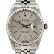 Rolex Datejust Silver Color Dial Stainless Steel 36mm Automatic Mens Watch 16030