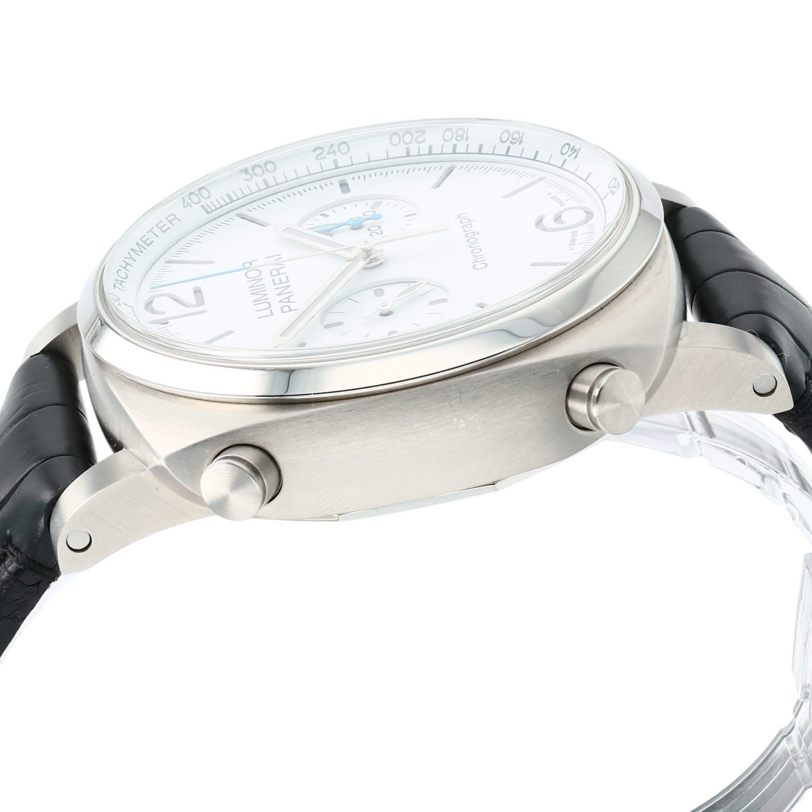 Panerai Luminor Chronograph Steel White Dial 44mm Automatic Mens Watch PAM01218