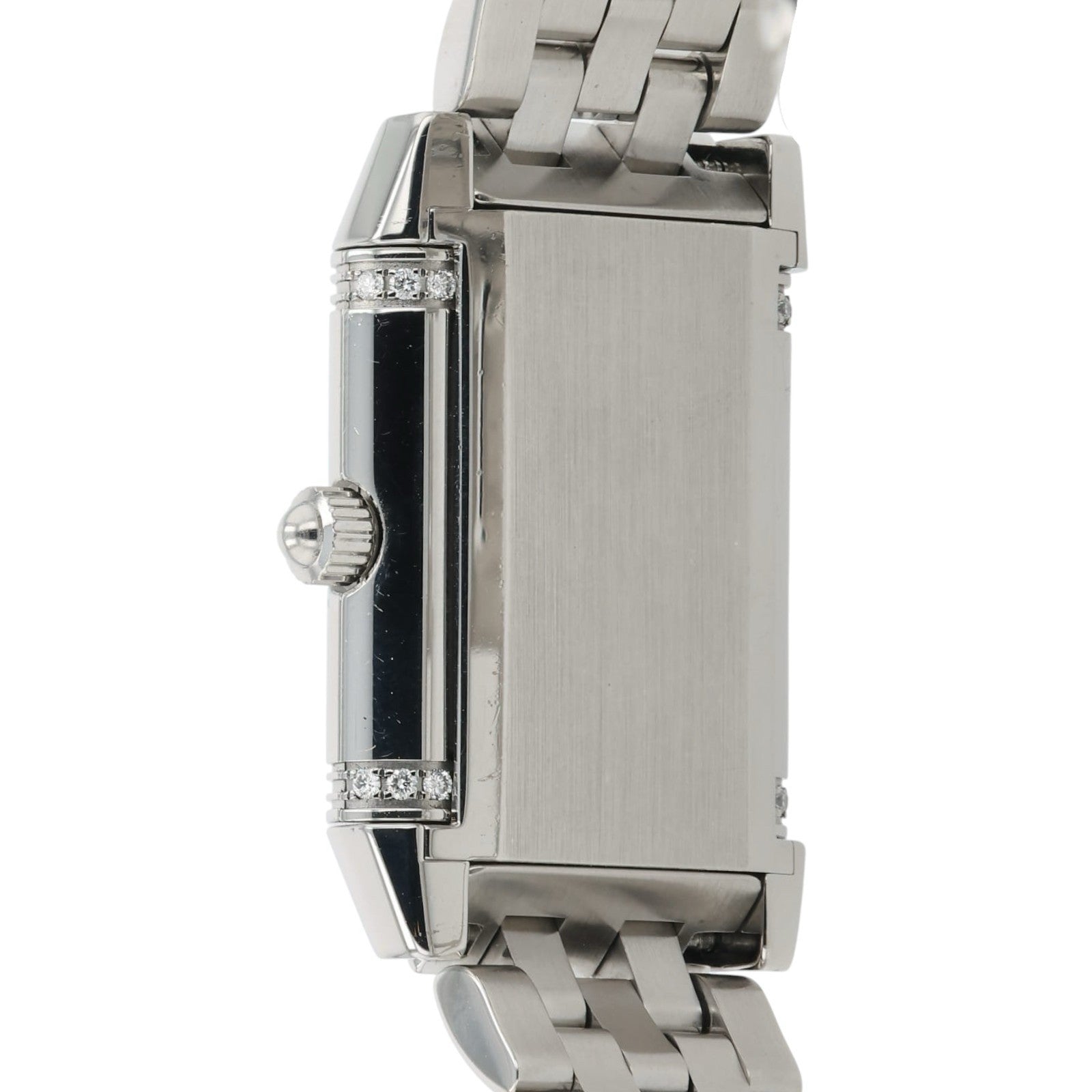 Jaeger LeCoultre Reverso Duetto Silver MOP Dial Steel 20mm Manual Watch Q2668120