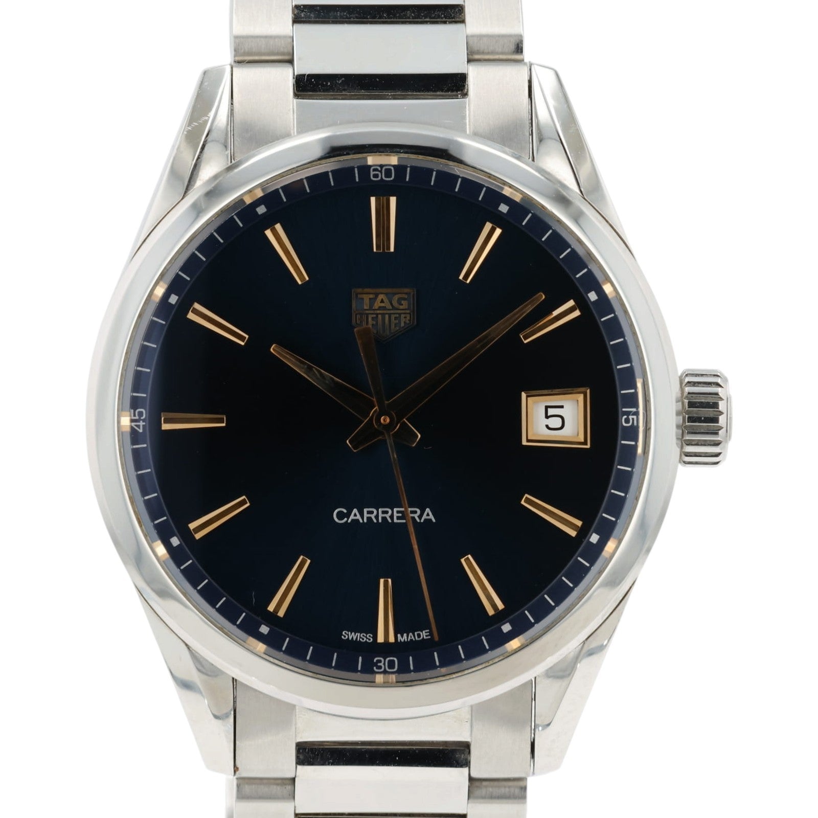 Tag Heuer Carrera Lady Blue Dial Stainless Steel 36mm Quartz Women's WBK1312