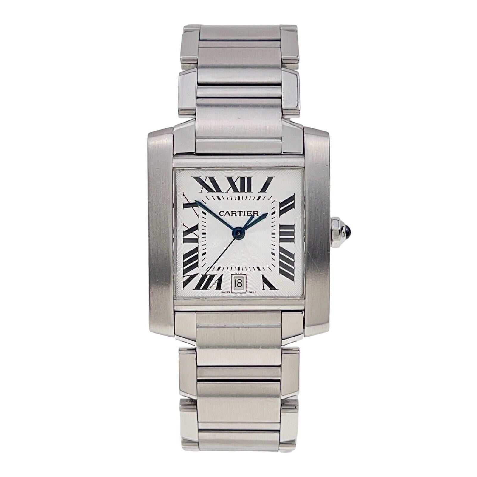 Cartier Tank Francaise Stainless Steel 28mm Automatic Women's Watch 2302