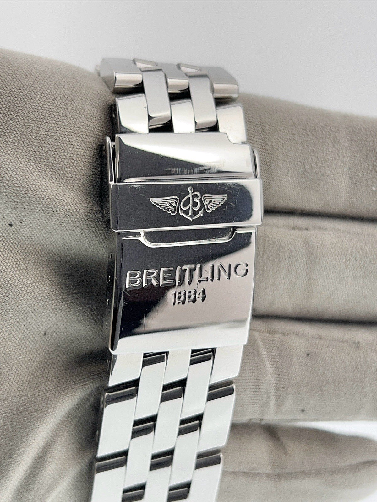 Breitling Chronomat Evolution Steel Black Dial 44mm Automatic Mens Watch A13356