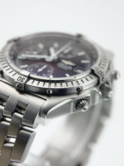 Breitling Blackbird Stainless Steel Black Dial 39mm Automatic Mens Watch A13350