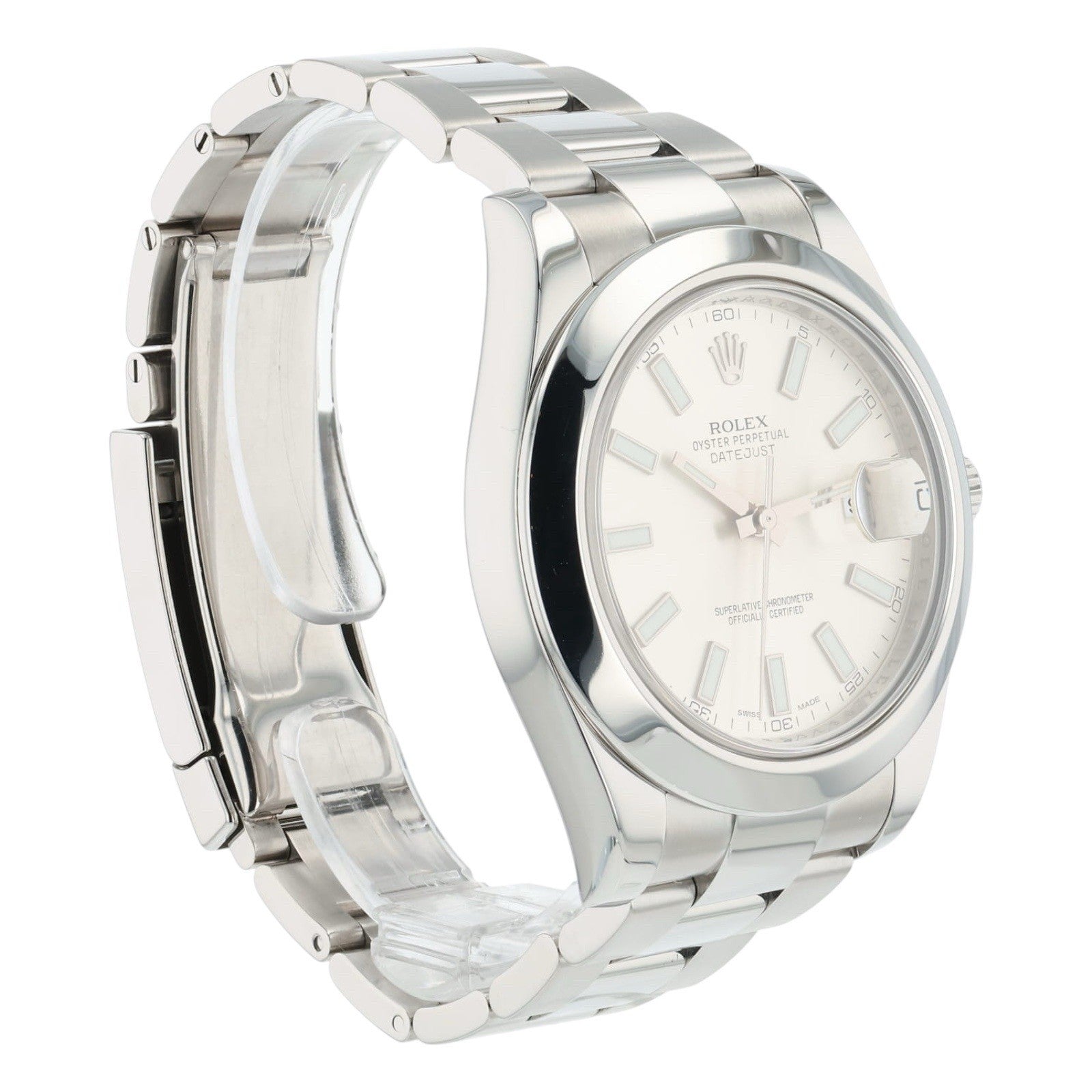 Rolex Datejust II Stainless Steel Silver Dial 41mm Automatic Mens Watch 116300