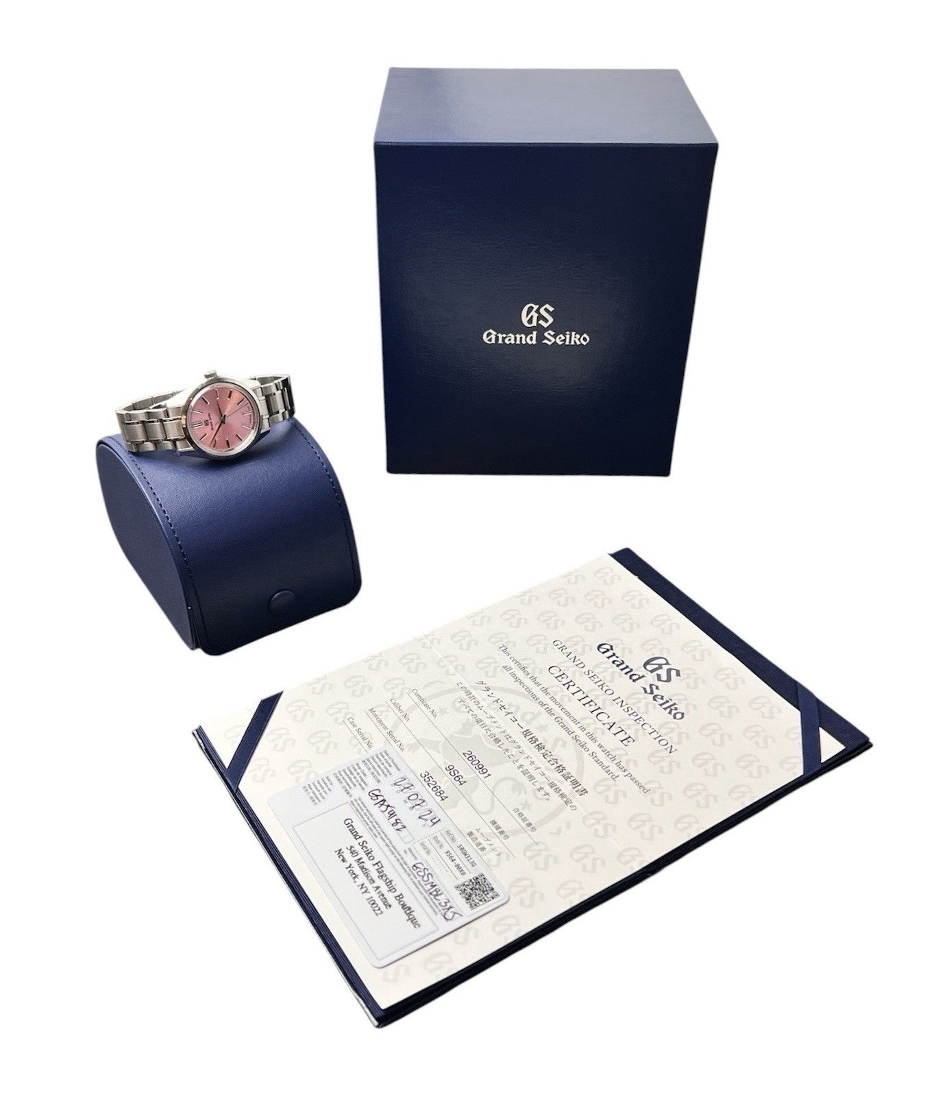 Grand Seiko Heritage Hanami Pink Dial Steel 36mm Manual Wind Men’s Watch SBGW313