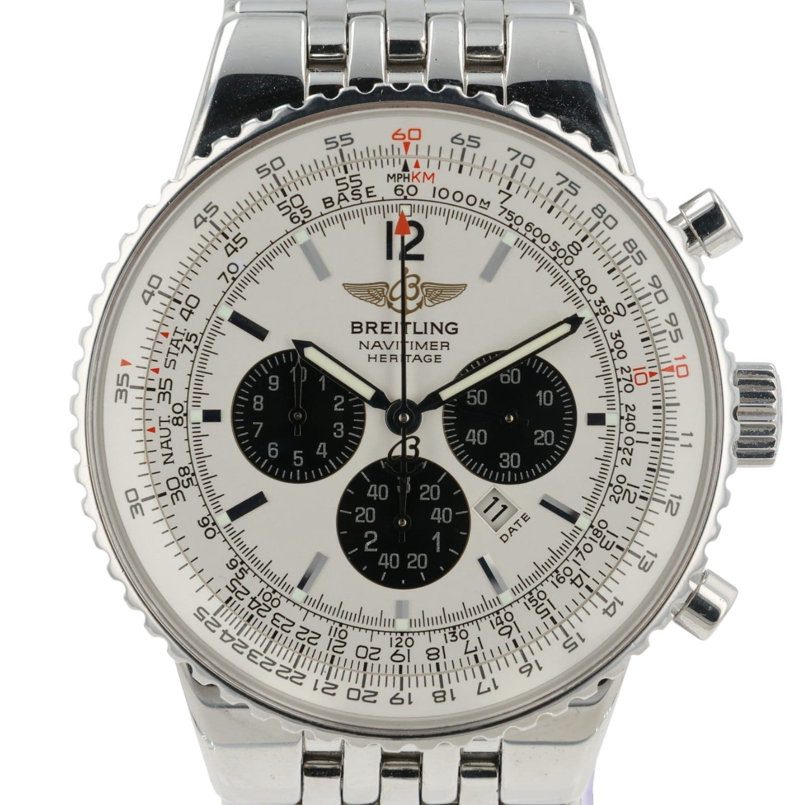 Breitling Navitimer Heritage White Dial Steel 43mm Automatic Men’s Watch A35350