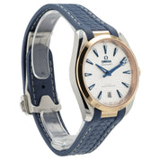 Omega Seamaster Silver Dial 18k Gold and Steel 38mm Auto 220.22.38.20.02.001