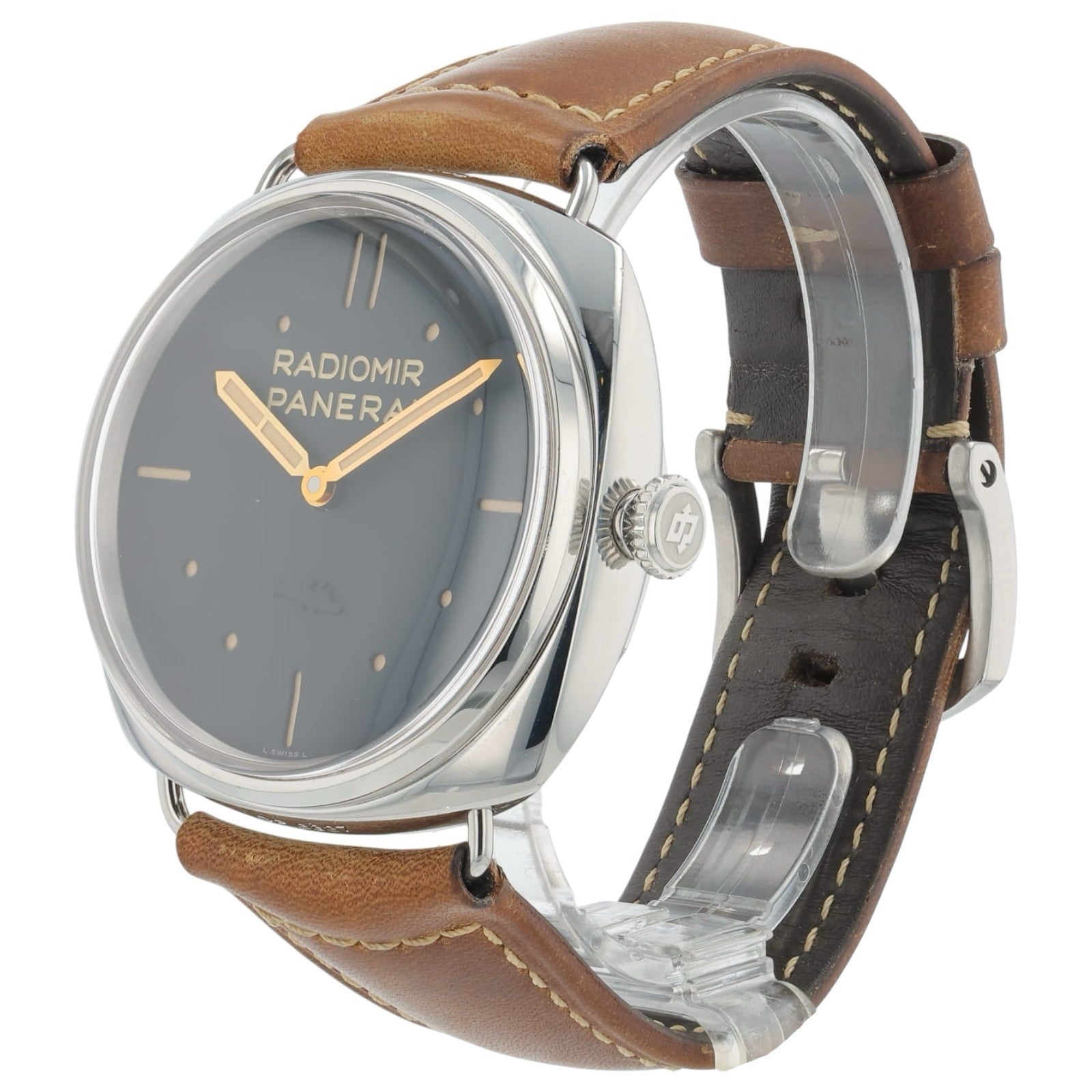 Panerai Radiomir 3 Days Steel Black Dial 47mm Manual Wind Men’s Watch PAM00425