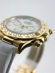 Rolex Daytona 18k Yellow Gold White Dial 40mm Automatic Men’s Watch 116518