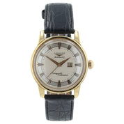 Longines Conquest Calendar Silver Dial 18k Gold 35mm Automatic Men’s Watch 9005