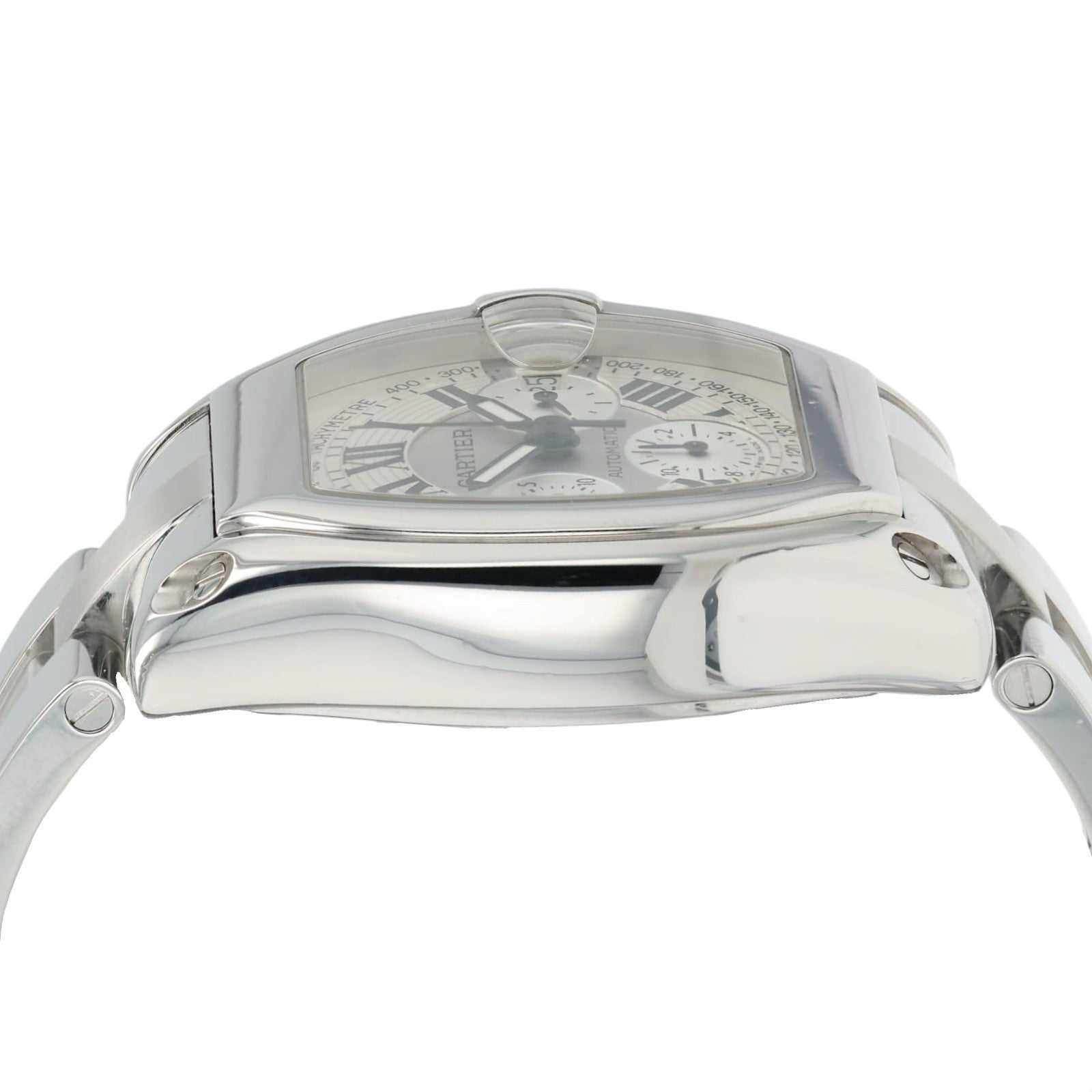 Cartier Roadster Chronograph Silver Dial Steel 43mm Automatic Men’s W62006X6