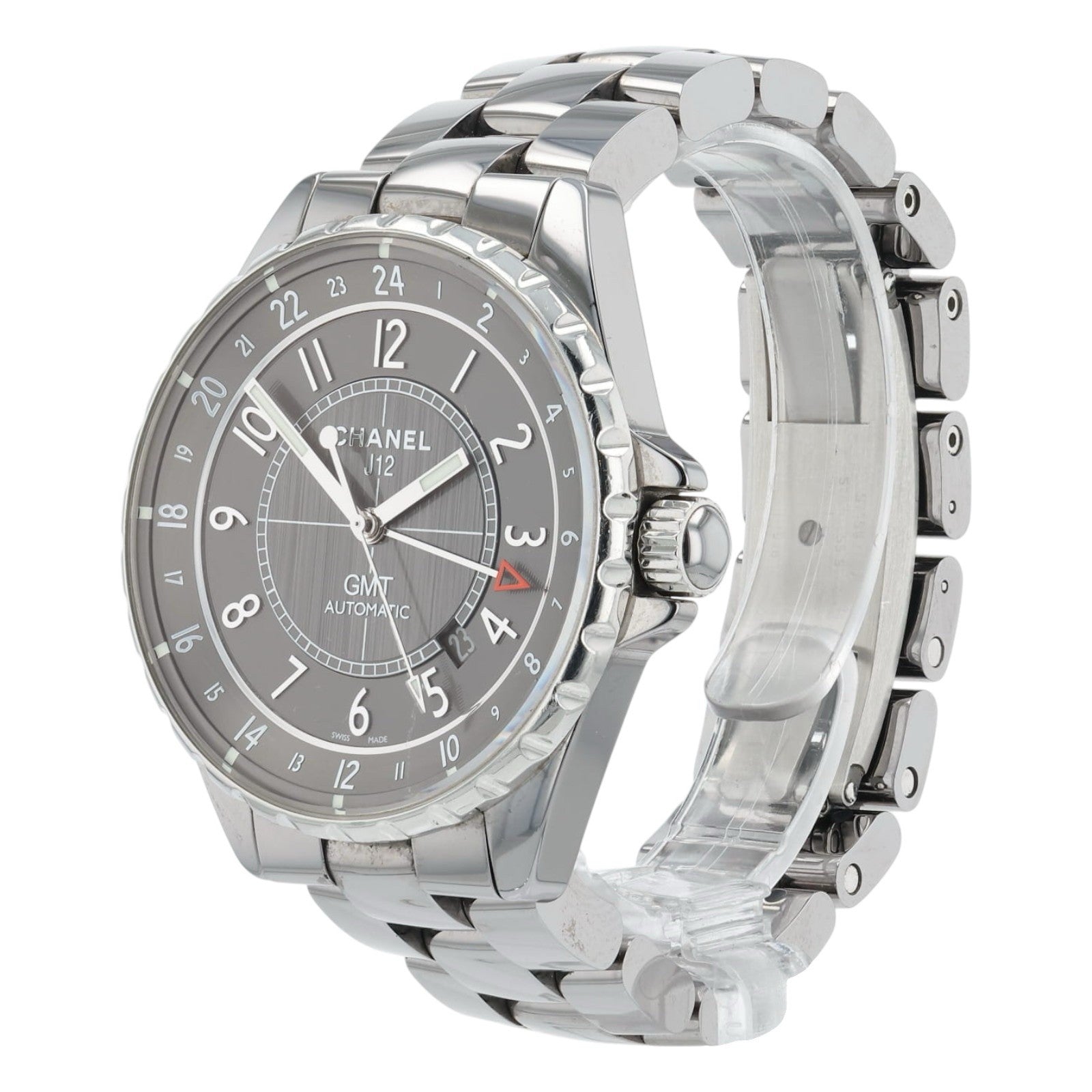 Chanel J12 Chromatic GMT 41mm H3099 Automatic Grey Dial Men's Watch