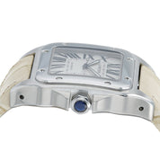 Cartier Santos Silver Dial Stainless Steel 38mm Automatic Men’s Watch W20073X8