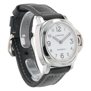 Panerai Luminor Base Stainless Steel White Dial 44mm Manual Wind Mens PAM00114