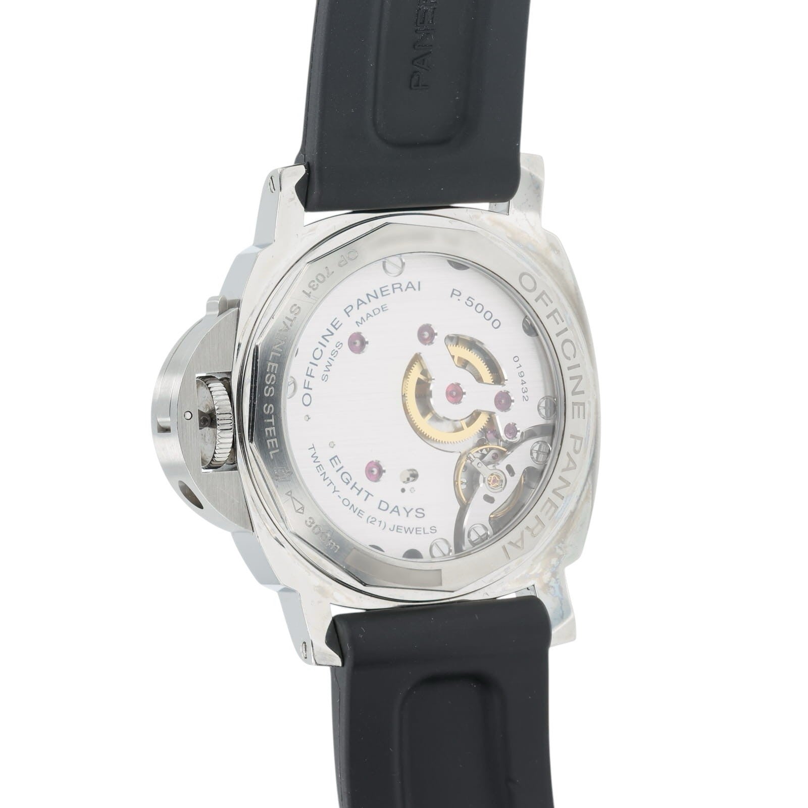 Panerai Luminor White Dial Stainless Steel 44mm Manual Wind Men’s Watch PAM00561