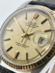 Rolex Datejust Gold & Steel 36mm Gold Dial Automatic Men's Watch 1601