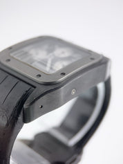 Cartier Santos 100 Chronograph Titanium Black 46mm Automatic Watch W2020005