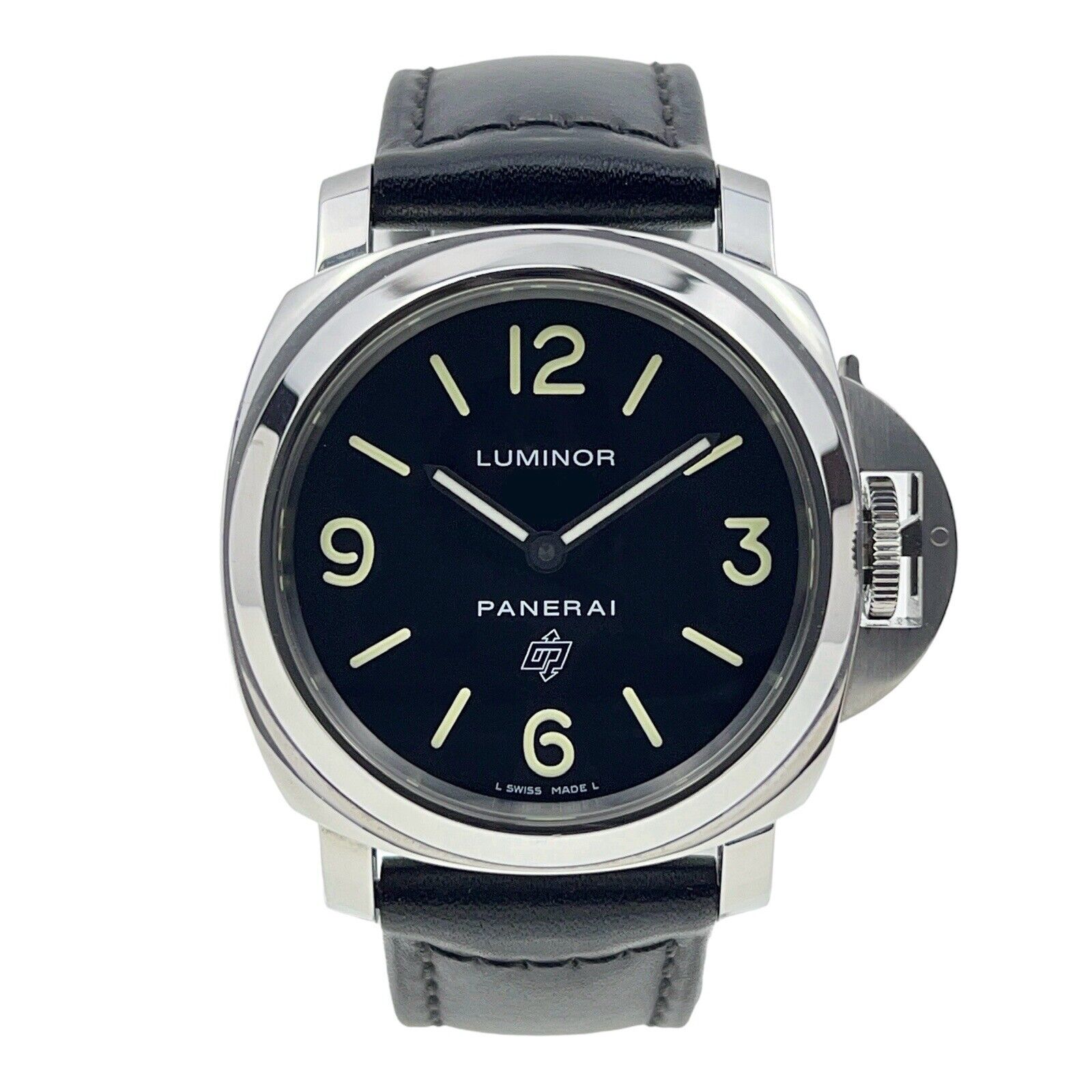 Panerai Base Logo Stainless Steel 44mm Manual Wind Men’s Watch PAM01000