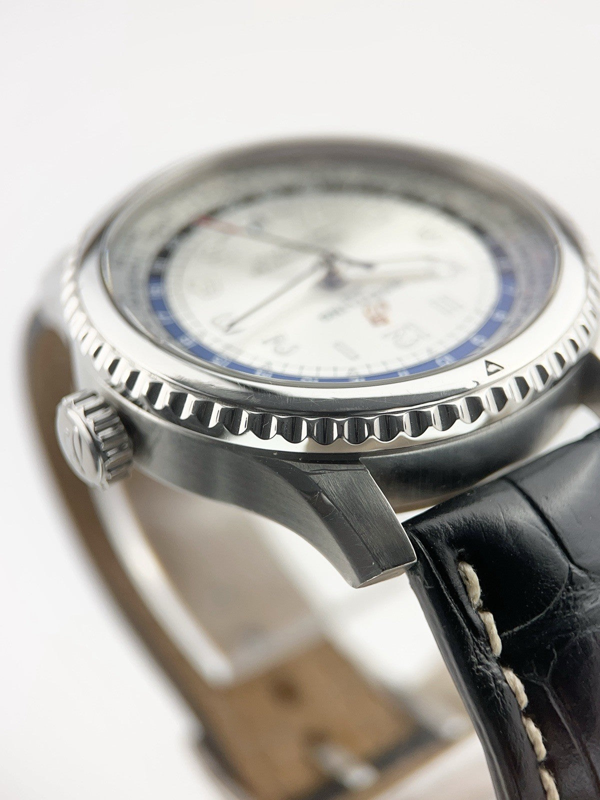 Breitling Stainless Steel Silver Dial 43mm Automatic Movement Men's Watch AB3521