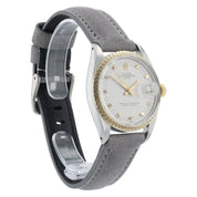 Rolex Date Silver Dial Gold And Steel Silver Dial 34mm Automatic Mens Watch 1505