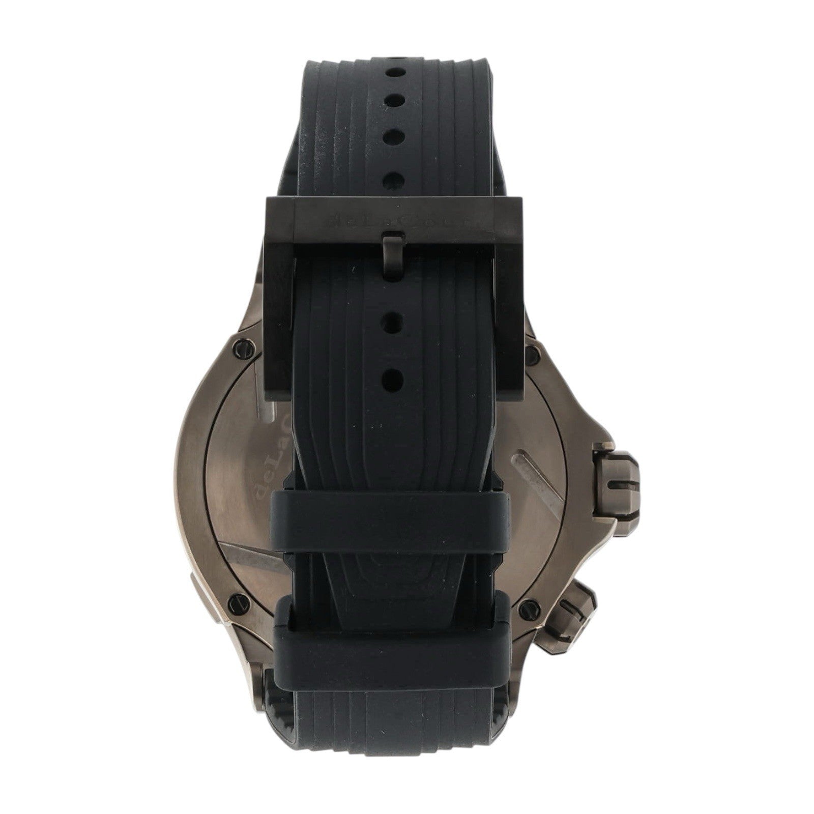 DeLaCour Promess Titanium Black Dial 48mm Automatic Movement Mens Watch 600049