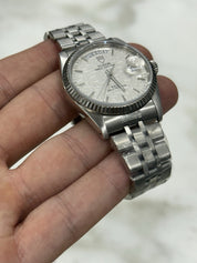 Tudor Prince Day & Date Stainless Steel 36mm Linen Automatic Watch 76214