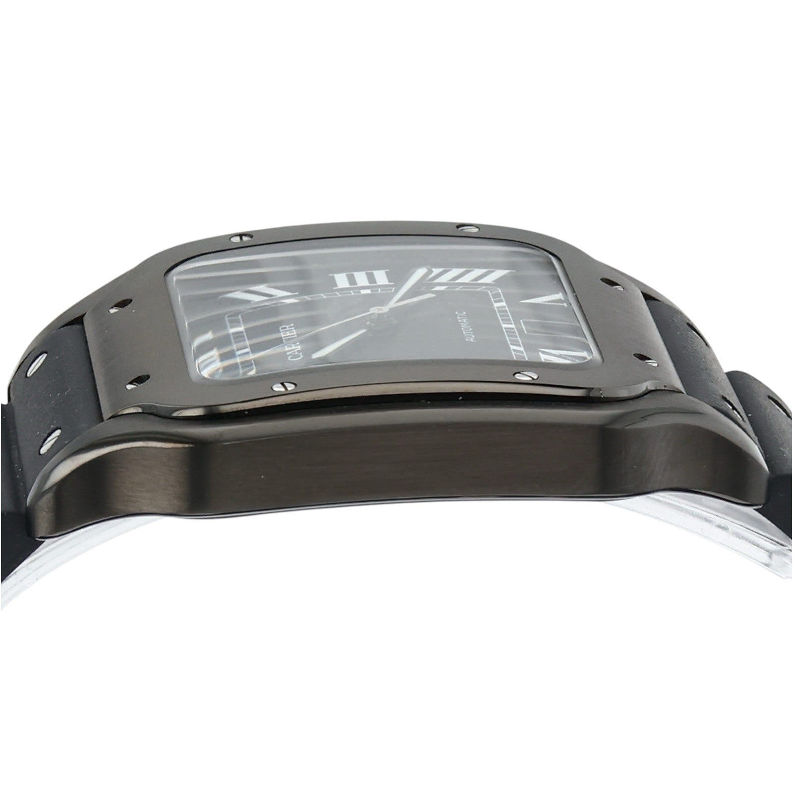 2022 Cartier Santos Stainless Steel Black Dial 40mm Automatic Watch WSSA0039