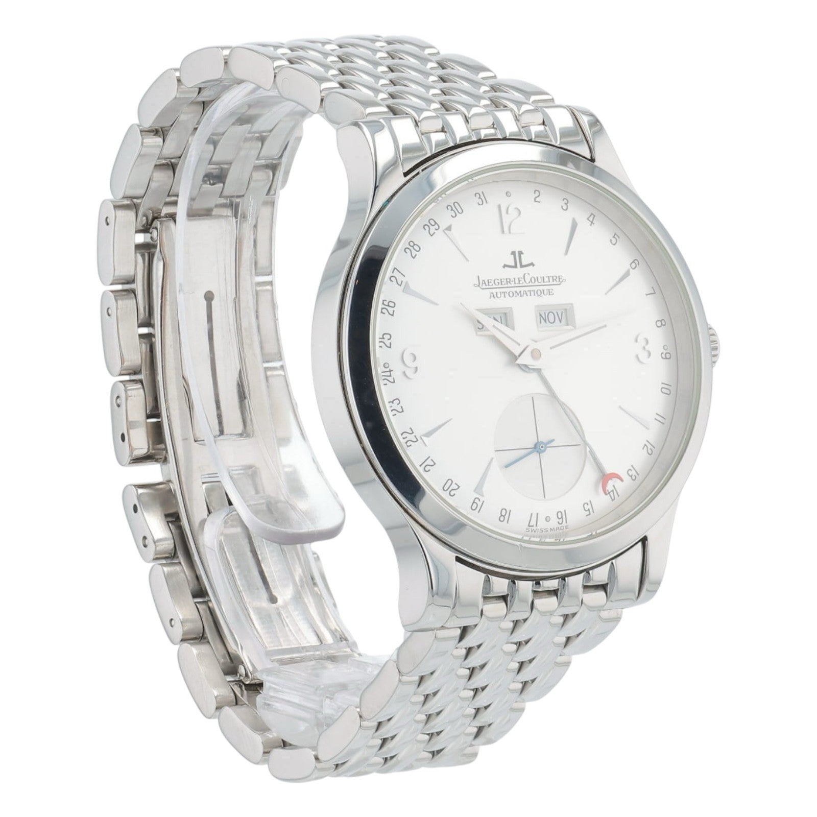 Jaeger -LeCoultre Master Control Steel Silver Dial 37mm Automatic Mens 140.8.87