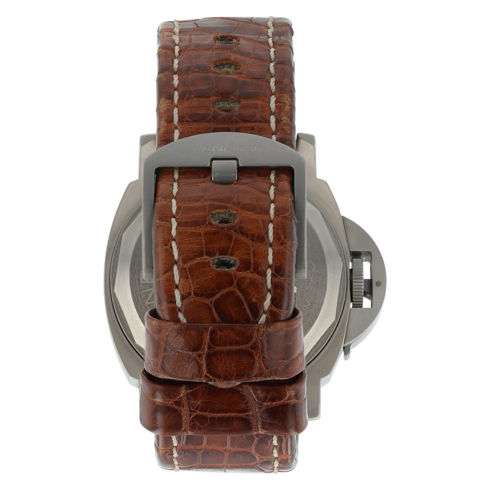 Panerai Luminor Marina Titanium Brown Dial 44mm Manual Wind Men's Watch