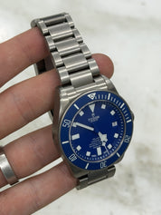 Tudor Pelagos Date Blue Dial Titanium Men's Watch 25600TB  w/ Papers 2015