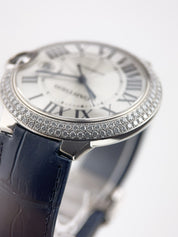 Cartier Ballon Bleu 18k White Gold Silver Dial 42mm Automatic Men’s WE9009Z3