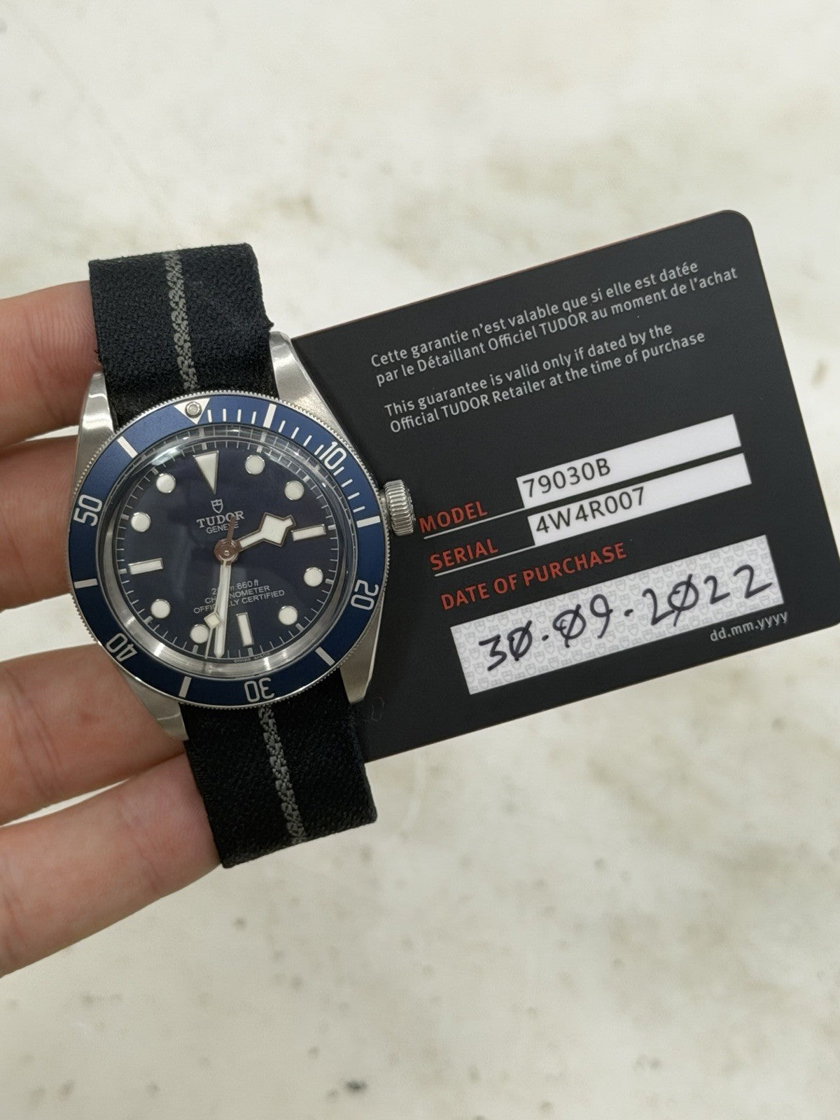 2022 Tudor Black Bay 58 Blue 79030B  Stainless Steel 39mm Automatic Watch - B/P