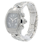 Cartier Roadster Black Dial Steel Diamond 40mm Automatic Men’s Watch W62007X6