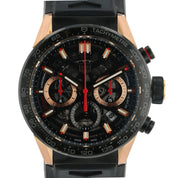 Tag Heuer Steel & Gold PVD Skeleton Dial 43mm Automatic Mens Watch CBG2052