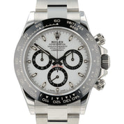 NEW 2021 Rolex Cosmograph Panda Daytona White Dial Steel Watch 116500LN