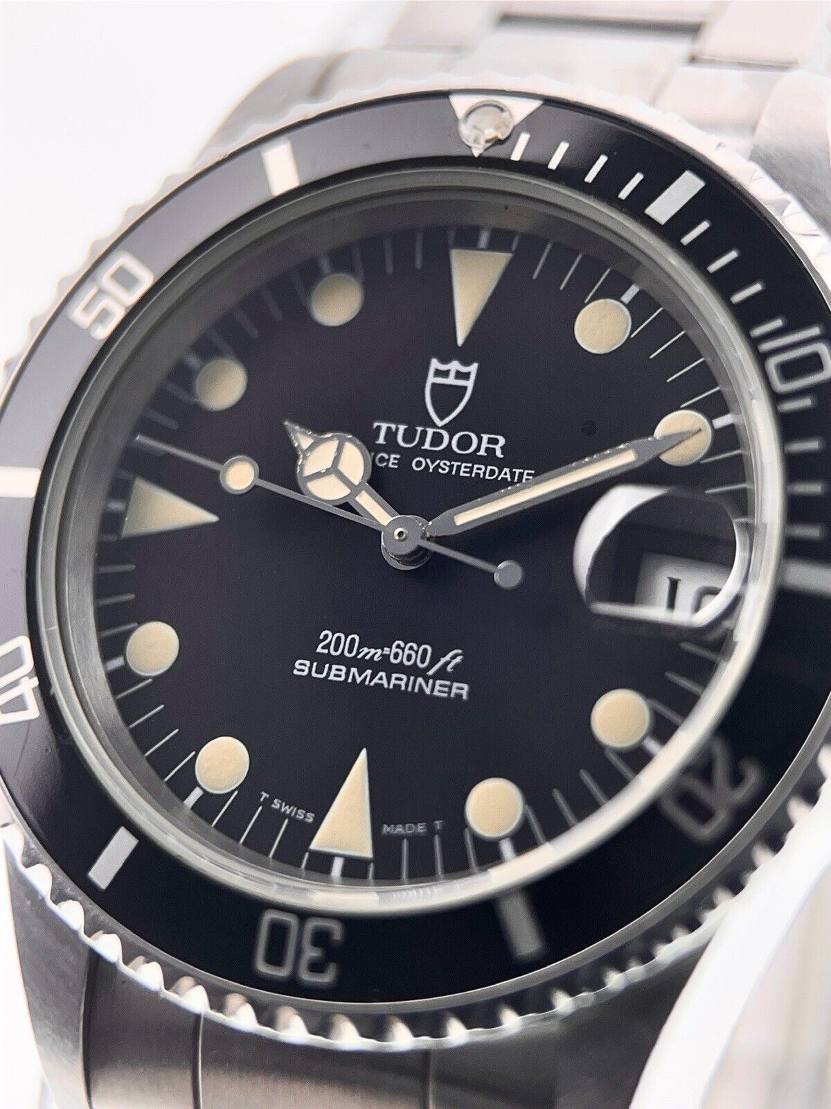 Tudor Submariner Stainless Steel Black Dial 36mm Automatic Men’s Watch 75090