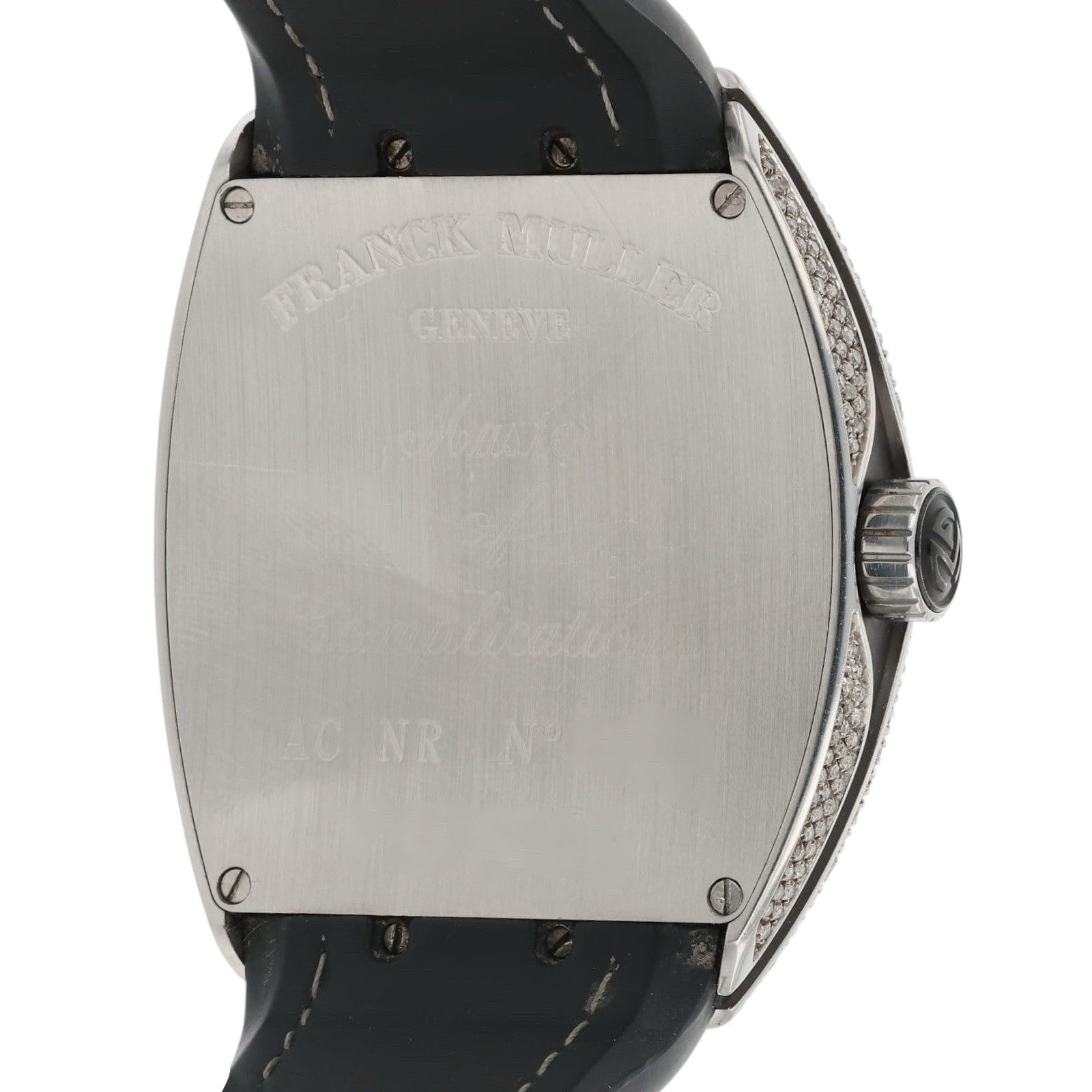 Franck Muller Vanguard Diamond Steel Silver Dial 44mm Automatic Mens V45