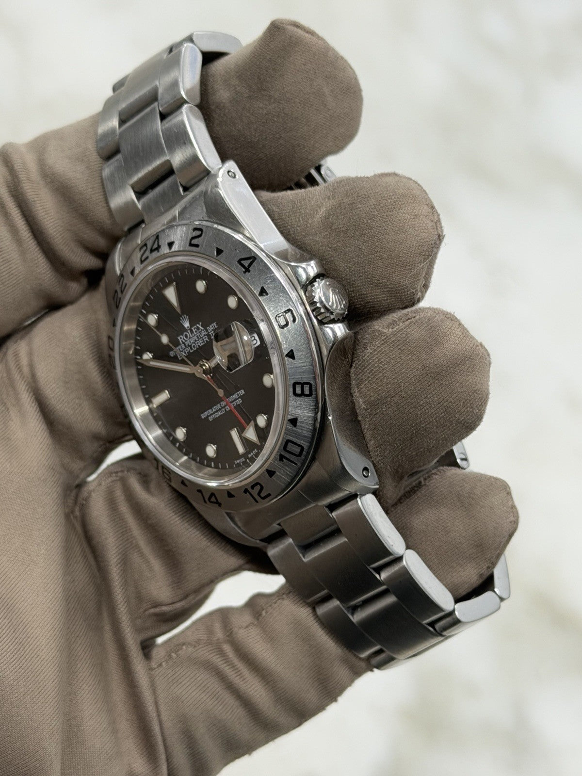 Rolex Explorer II Stainless Black Dial 40mm Automatic Men's Watch 16570