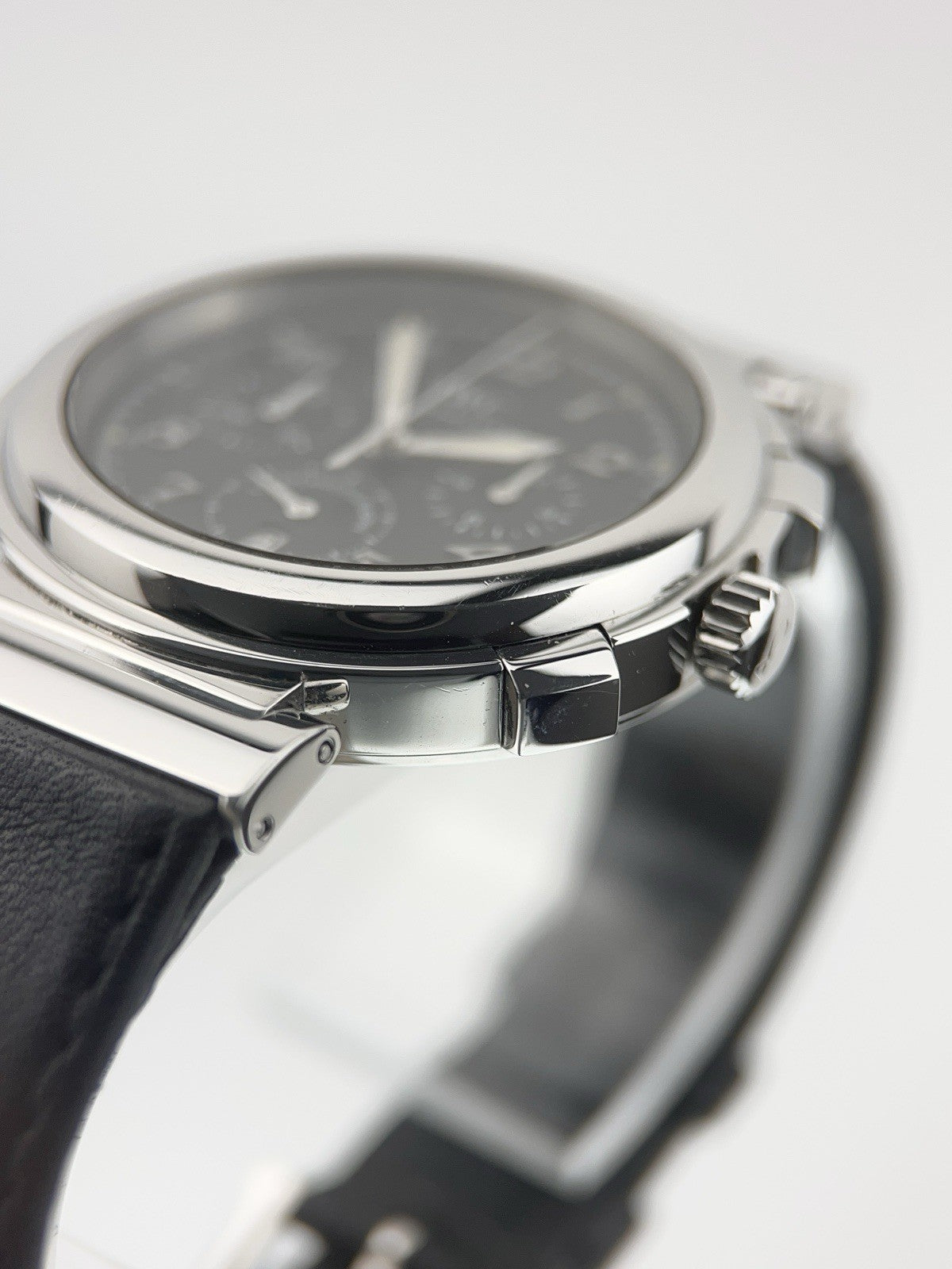 IWC Da Vinci Stainless Steel Black Dial 37mm Quartz Movement Mens IW372810