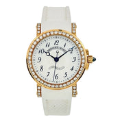 Breguet Marine 18k Rose Gold Mother Of Pearl Dial 30mm Automatic Womens 8818BA