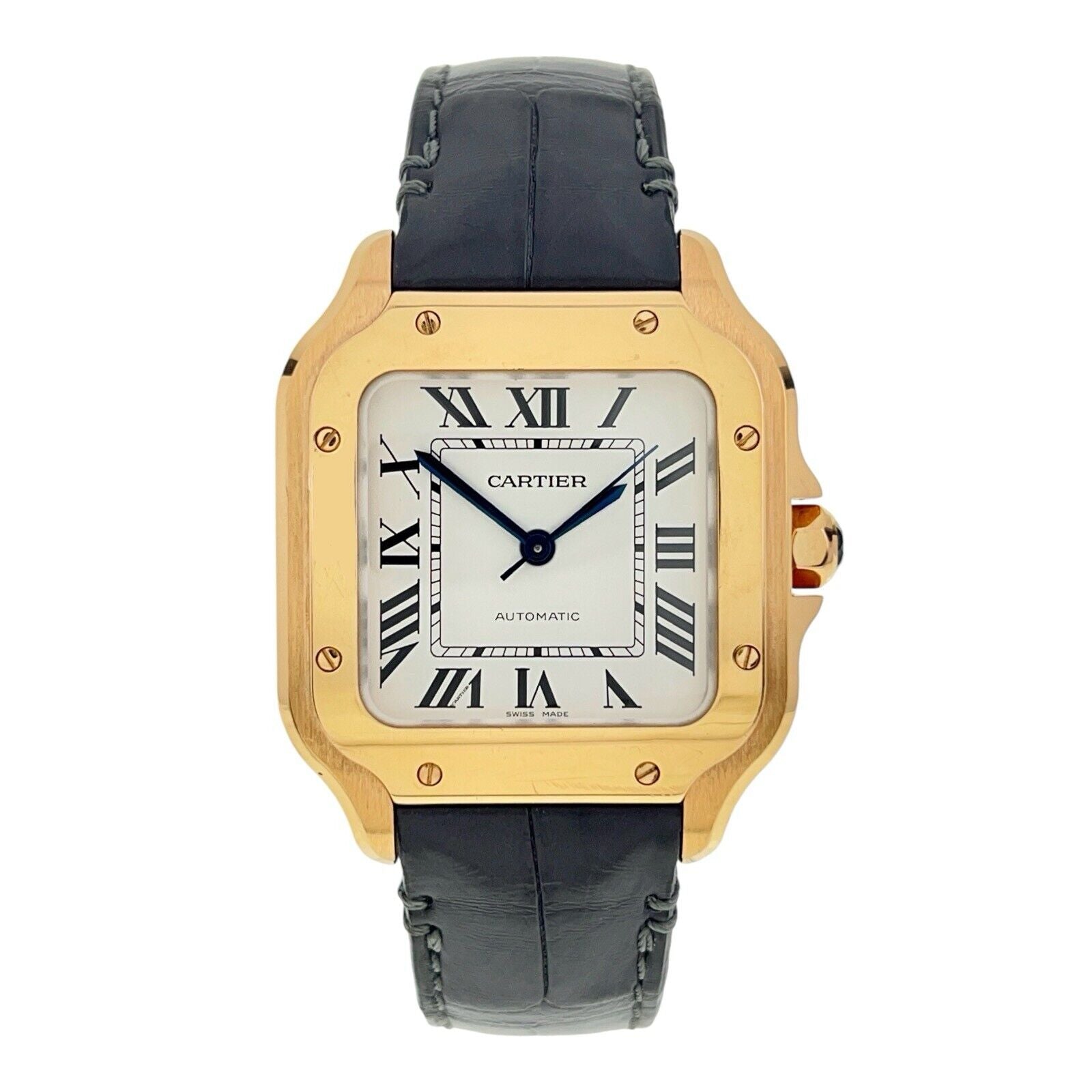 Cartier Santos 18k Rose Gold 35mm Automatic Men’s Watch WGSA0012