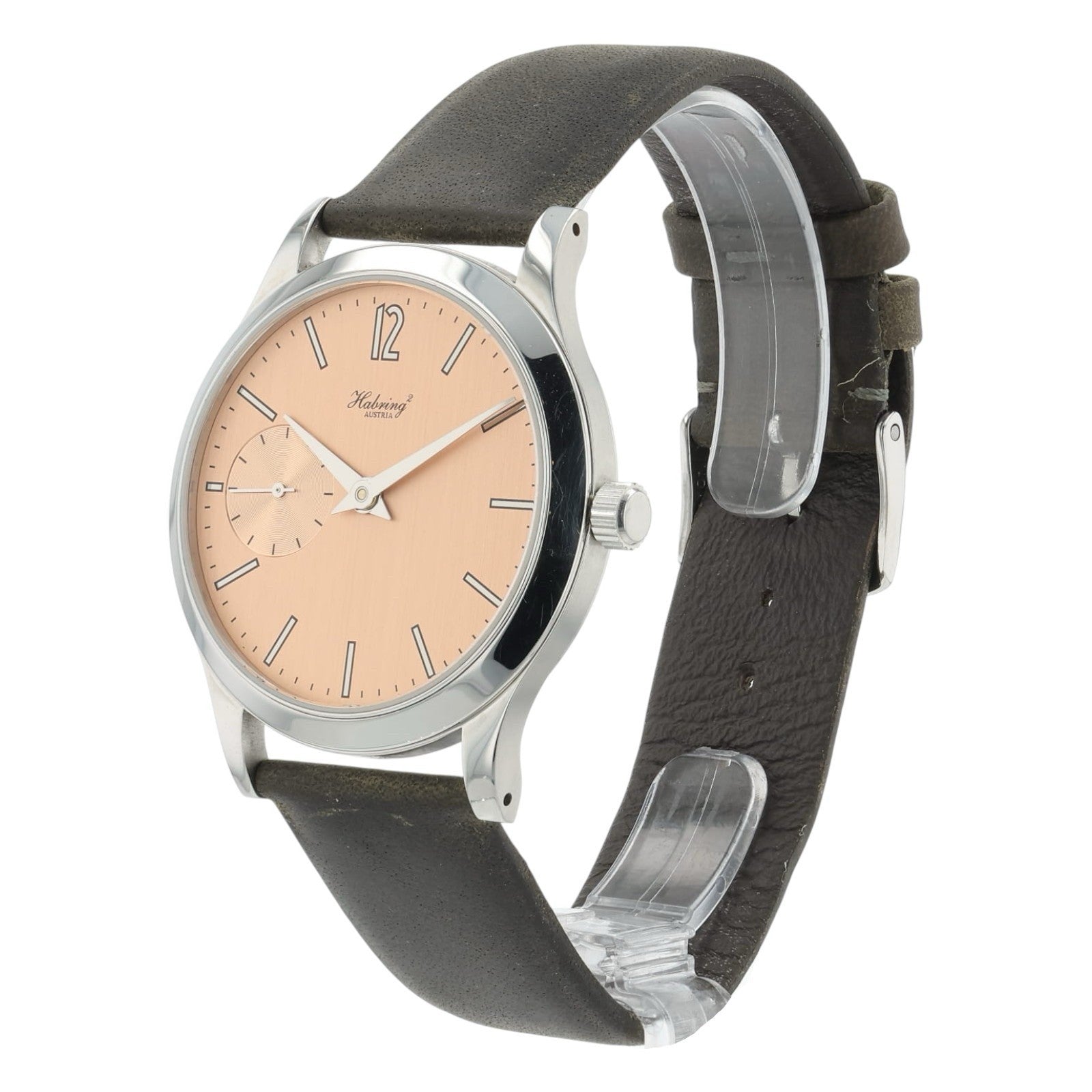 Habring Felix Salmon Dial Stainless Steel 38mm Manual Wind Men’s Watch