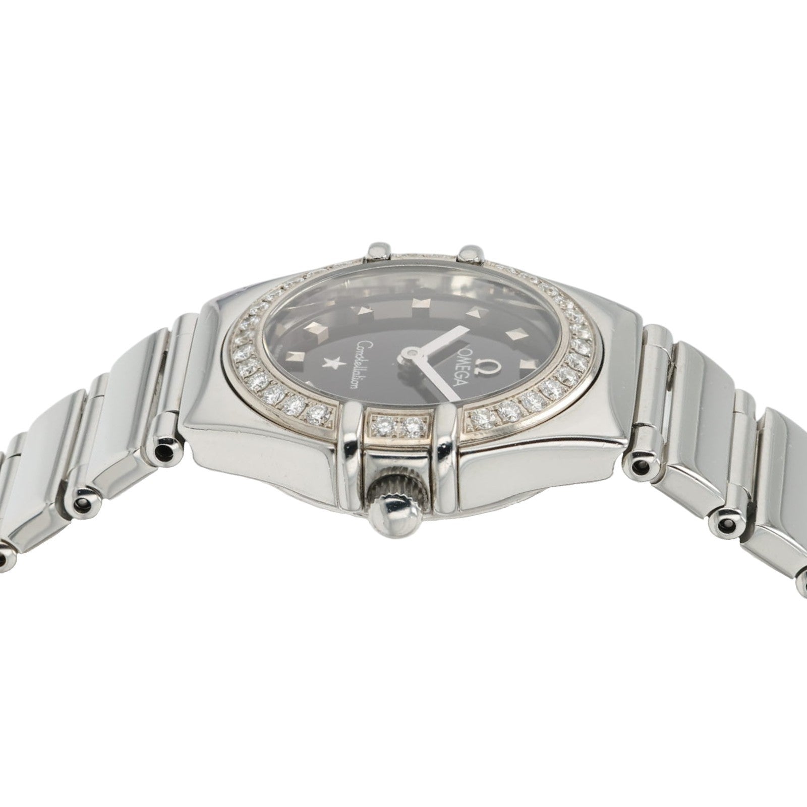 Omega Constellation Black Dial Steel 22.5mm Quartz Women's Watch 1465.51.00
