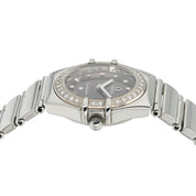 Omega Constellation Black Dial Steel 22.5mm Quartz Women's Watch 1465.51.00