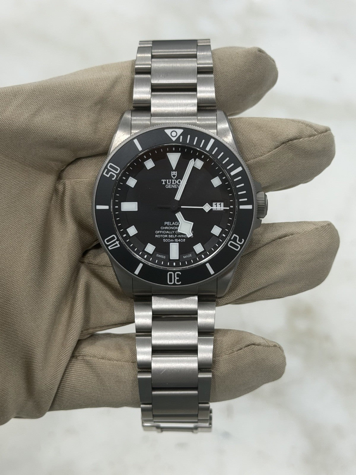 Tudor Pelagos Titanium Black Dial 42mm Automatic Movement Mens Watch 25600TN