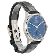 IWC Portugiesser Blue Dial Stainless Steel 40mm Automatic Mens Watch IW358305